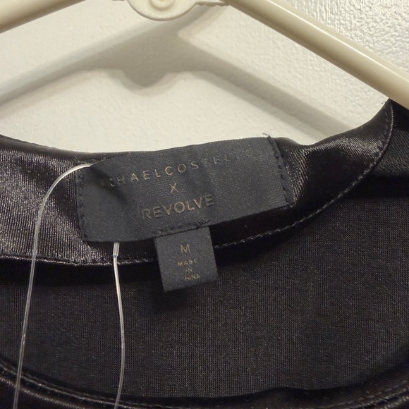 Michael Costello Asymmetrical Black Formal Dress with Side Detail‎ - Picture 3 of 6